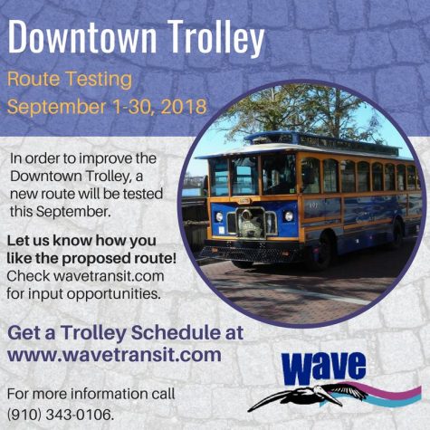 WAVE transit is running a month-long trial of an expanded route for its downtown trolley. (Port City Daily photo | Courtesy WAVE)