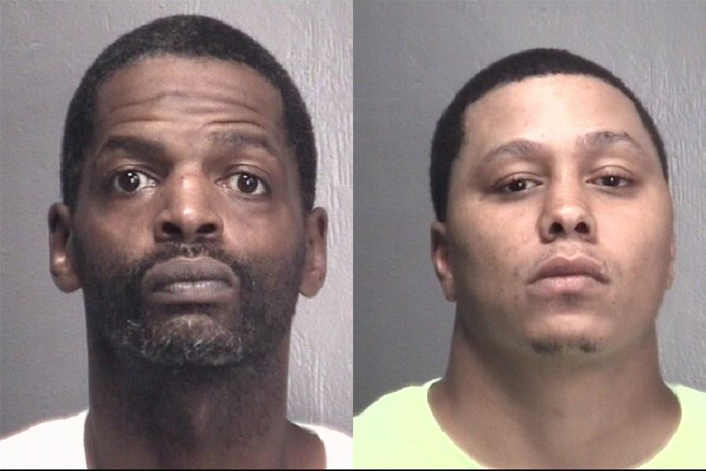 Zabar Irick(left) and Shawn Fonville have been arrested after a two-month-long investigation by the Wilmington Police Department. (Port City Daily photo/Courtesy Wilmington Police Department)