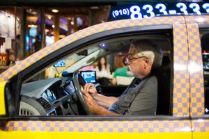 Charlie Bell with Taxi Taxi Company said that Uber and Lyft drivers are crowding out areas in downtown Wilmington marked as taxi stands, and the police are doing nothing about it (August 23, 2018). (Port City Daily photo | Mark Darrough)