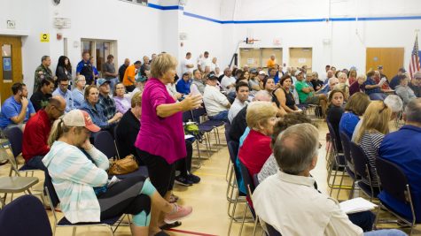 Residents spoke up about the town's inadequate communication during and after Hurricane Florence at a town council meeting on Friday. (Port City Daily photo/Mark Darrough)