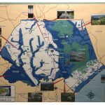 A map at the Emergency Operations Center in Burgaw showed flooding, when the county’s rivers began to flood, two days after Florence made landfall. “The white [on the map] was all that was left dry during this event — 857 square miles, that was all that was left dry. The rest of that was water,” EM Director Tom Collins said.