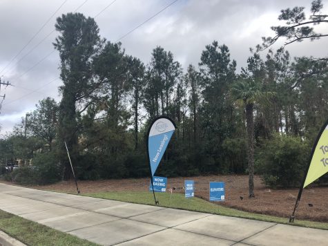 The current location of a residential zone that could, like several properties before it, be rezoned to keep up with the  changing face of Military Cutoff Road. (Port City Daily photo / Michael Praats)