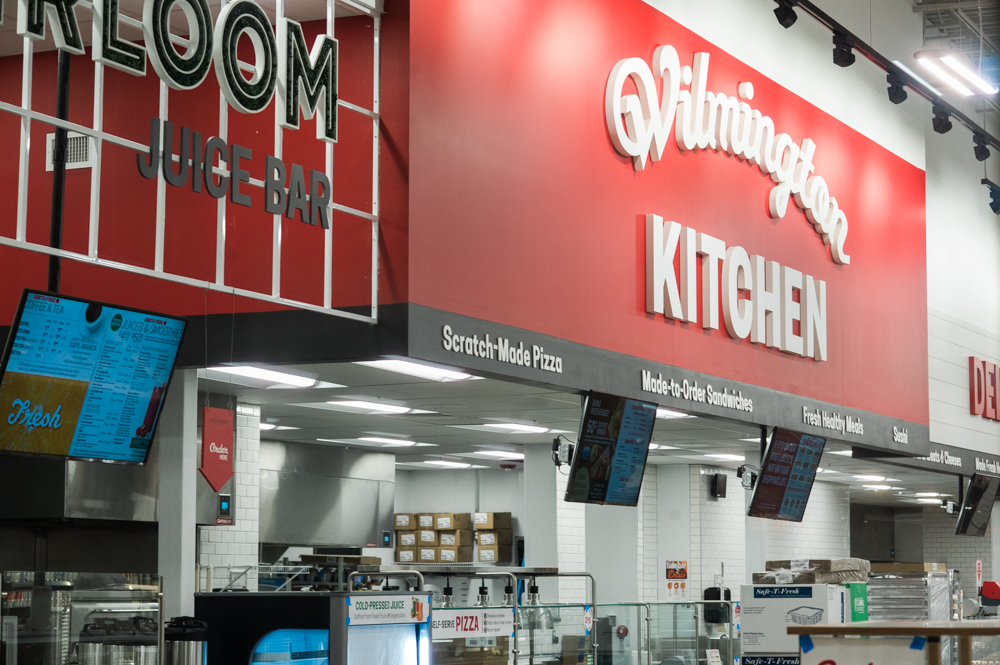 Earth Fare's 22,700 square-foot location at the new Renaissance Market on Military Cutoff Road will feature a pizza, sandwich and sushi kitchen as well as a juice and smoothie bar. (Port City Daily photo/Mark Darrough)