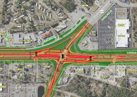 The approved design for improvements at the intersection of College and Carolina Beach Road. (Port City Daily photo / Courtesy NCDOT)