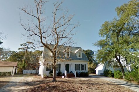 427 Womble Street in Oak Island is listed as the mayor's current mailing address. Alleged crimes committed by the mayor's son took place over a period of two years at this address. (Port City Daily photo/ Google Maps)