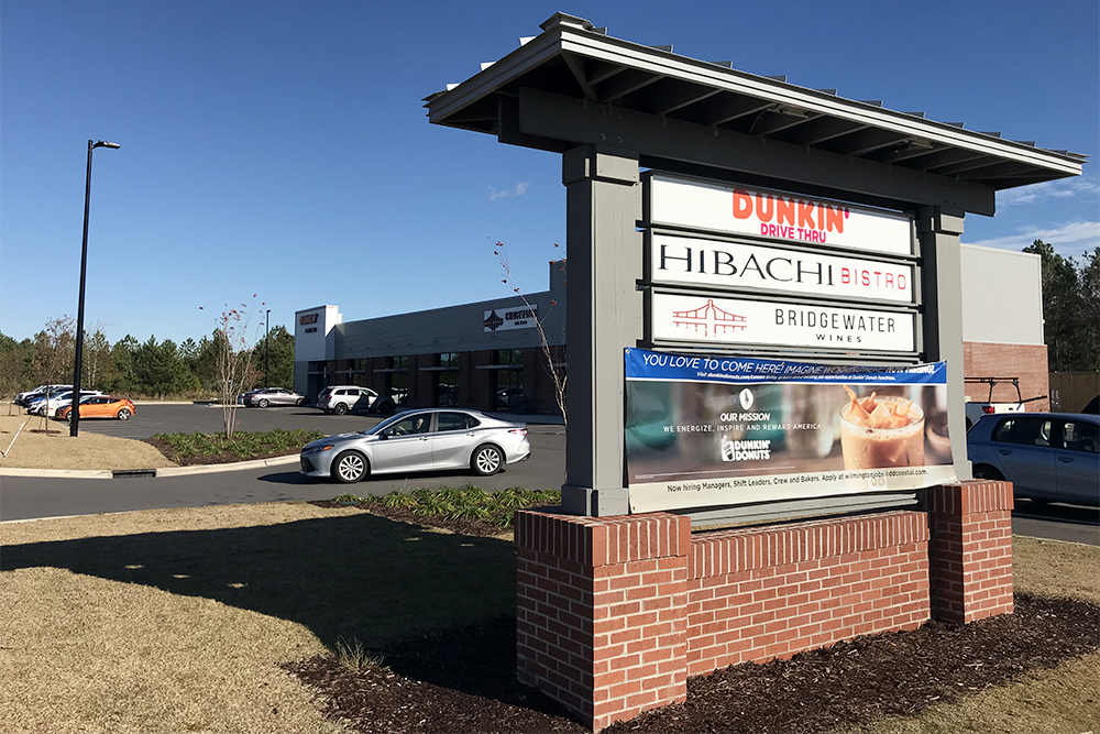 Three businesses are now open, as of Friday, at Ocean Gate Plaza in Leland. (Port City Daily photo/Ben Schachtman)