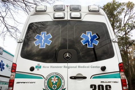 Each of New Hanover Regional Medical Center's 17 Emergency Medical Services vehicles is equipped with monitors that incorporate artificial intelligence technology.  (Port City Daily photo/Johanna Ferebee)