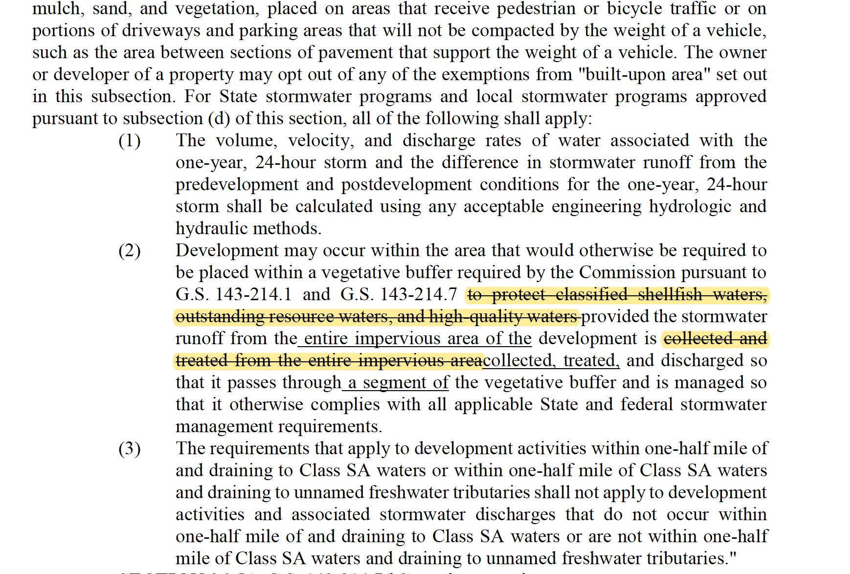Senate Bill 469 passed Thursday after overriding Governor Roy Cooper's veto. Language in Section 26 of the bill weakens stormwater regulations and could be in conflict with federal law, several groups argue. (Port City Daily/Courtesy N.C. General Assembly)