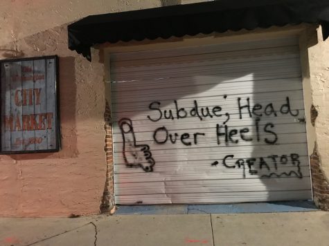 The work of a graffiti artist using the tag "Creator" is downtown Wilmington. (Port City Daily photo / Wilmington Police Department)