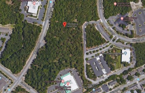 The planned location of The Healing Place, adjacent to several medical facilities. (Port City Daily photo / Google)