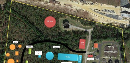 Initial plans to expand Brunswick County's Northeast Wastewater Treatment Plant include doubling the plant's ability to process wastewater, which was nearing 90 percent capacity in 2016. (Port City Daily/Courtesy Brunswick County)