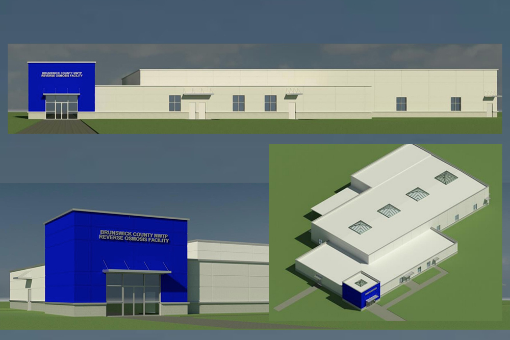 Brunswick County's planned Northwest Water Treatment Plant expansion and upgrade project to address perflourinated compounds will cost an estimated $137 million. (Port City Daily graphic/Courtesy CDM Smith, Brunswick County)