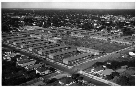 Melkonian pointed out that the Jervay houses have come a long way since the barracks-style construction of the 1940s, residences that were razed in the 1990s to make way for a new project. (Port City Daily photo / Courtesy Telesis)