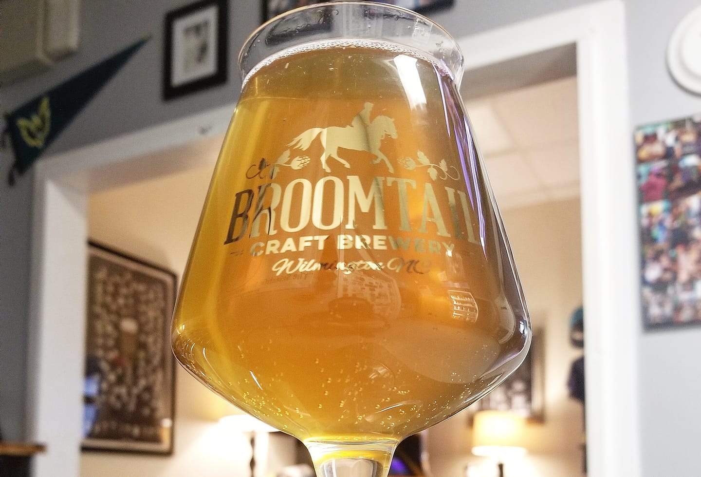Beer Picture of the Week: Broomtail's new release of the Banana Cream Ale. (Port City Daily photo/Courtesy Broomtail Craft Brewery)