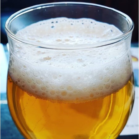 Front Street's new release is a barrel-aged strawberry rhubarb sour named First Fruits. (Port City Daily photo/Courtesy Front Street Brewery)