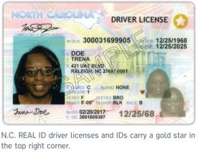 The State of North Carolina now issues REAL IDs in compliance with federal law (Port City Daily/Courtesy DMV)