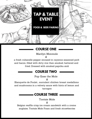 Mad Mole's Tap & Table dinner will be held March 28 as part of Cape Fear Craft Beer Week. (Port City Daily photo/Courtesy Mad Mole Brewing)