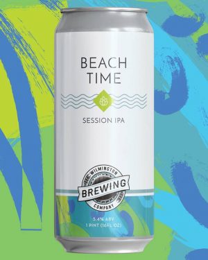 Wilmington Brewing's new can-release, the Beach Time Session IPA. (Port City Daily photo/Courtesy Wilmington Brewing Co.)