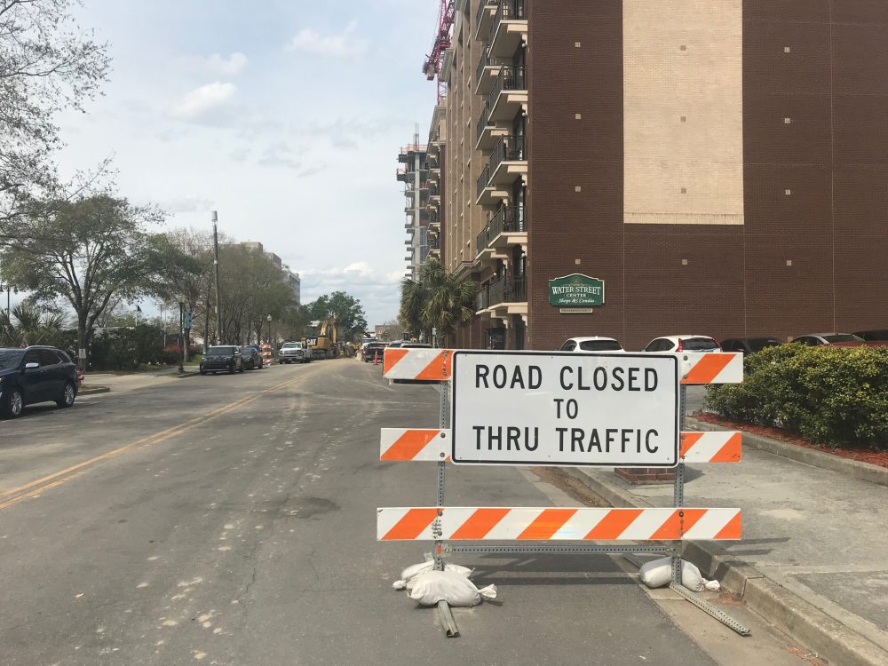 For the better part of the last year, Water Street between Princess and Chestnut streets has been closed. (Port City Daily photo / Benjamin Schachtman)