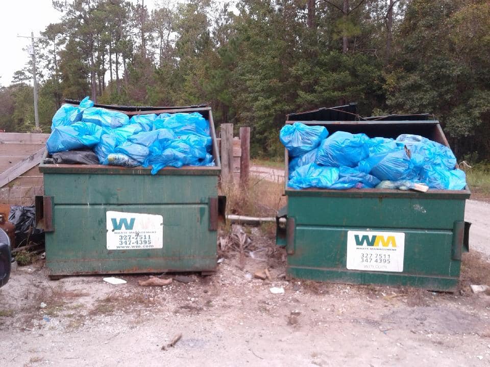 The last street sweep, held just six weeks after Hurricane Florence, resulted in more than 300 trash bags of debris. (Port City Daily photo/Courtesy Town of Surf City)