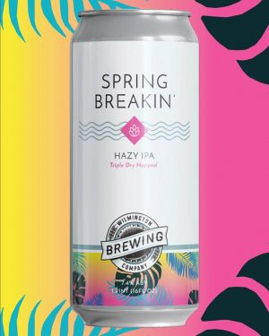 Wilmington Brewing's new can-release of the Spring Breakin' Hazy IPA. (Port City Daily photo/Courtesy Wilmington Brewing Co.)