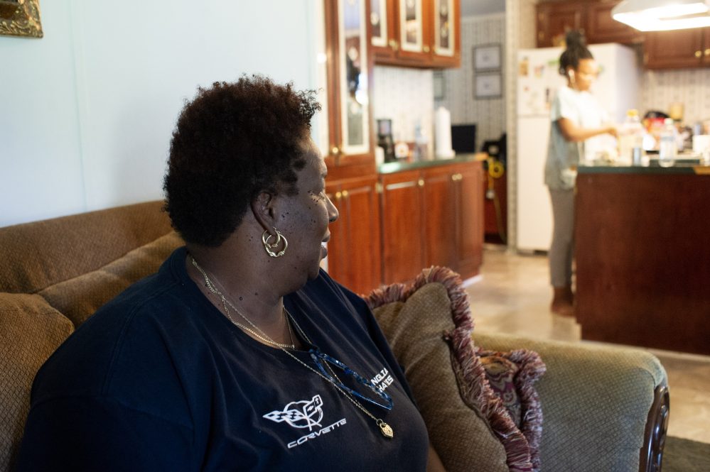 Angelia Hayes, a minister at a church in Maple Hill, said her mother lives in a mold-infected house and has contracted pneumonia because her immune system is weak. (Port City Daily photo/Mark Darrough)