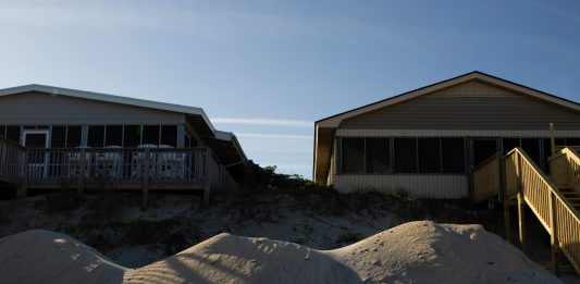 Surf City's sand-haul project was shut down by the NCDEQ before it could be completed before the sea turtle nesting season. (Port City Daily photo/Mark Darrough)
