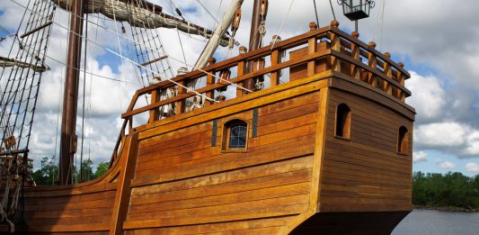 The Santa Maria is touring America to commemorate the voyage of the original ship in 1492. (Port City Daily photo/Mark Darrough)