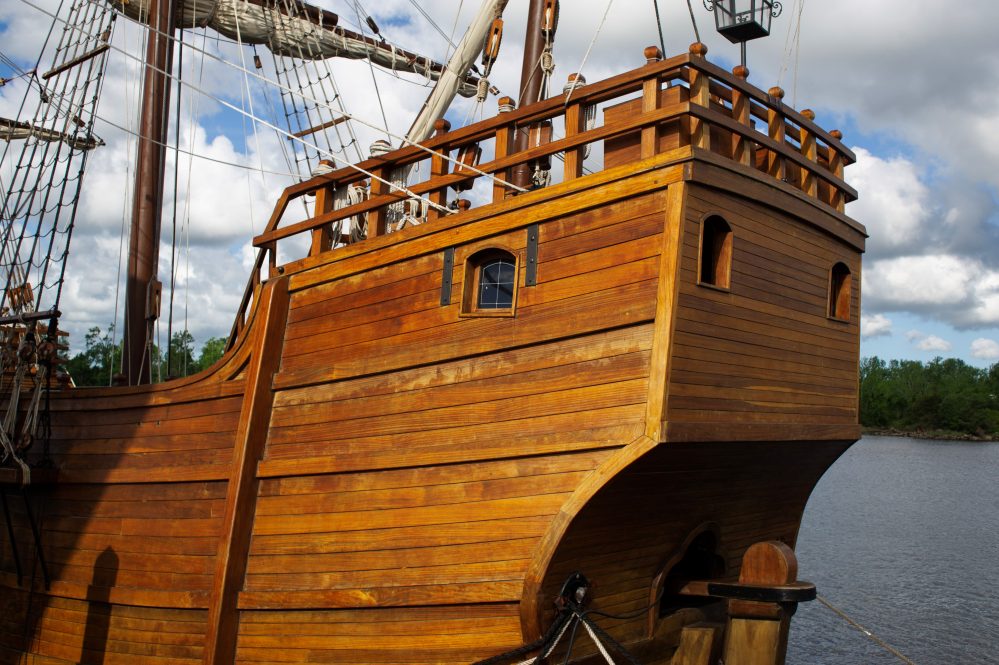 The Santa Maria is touring America to commemorate the voyage of the original ship in 1492. (Port City Daily photo/Mark Darrough)