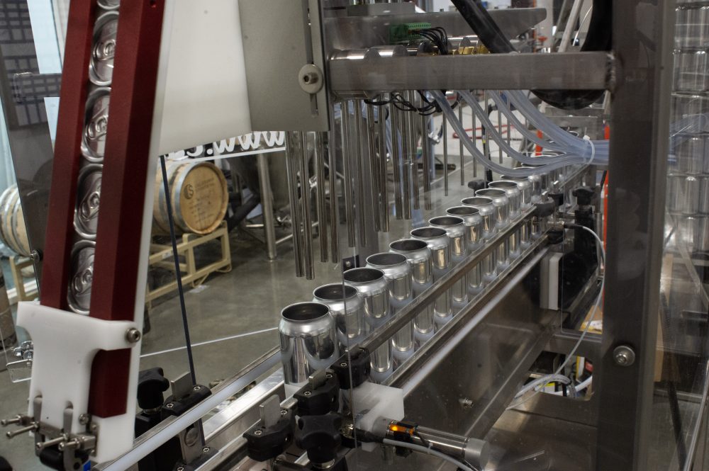 The brewery's new ACS V5 micro-canning system. (Port City Daily photo/Mark Darrough)