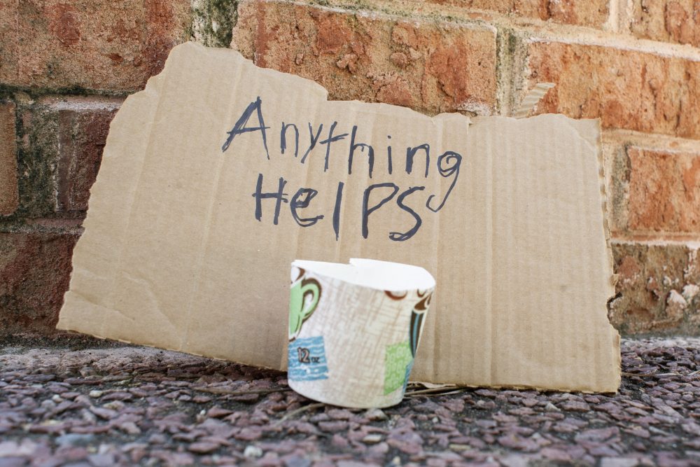 Panhandling is seen as one of the biggest problems facing the downtown district (Port City Daily/Mark Darrough)