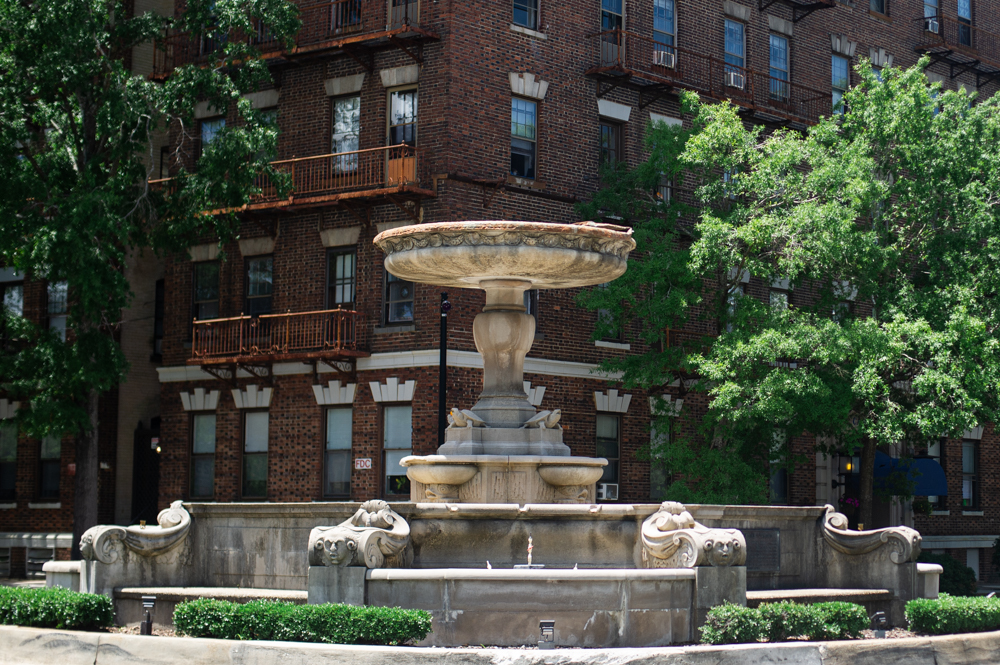 The Kenan Memorial Fountain is located in Downtown Wilmington (Port City Daily/Michael Praats)