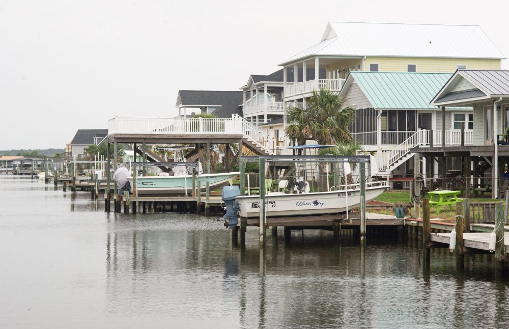 Homes on the north-end of Surf City, where 27 percent of the county's homes valued above $500,000 have sold. (Port City Daily photo/Mark Darrough)