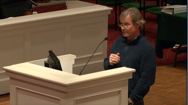 Brian Welch voiced concerns about his situation to Wilmington City Council on January 9, 2018. (Port City Daily photo / Benjamin Schachtman)