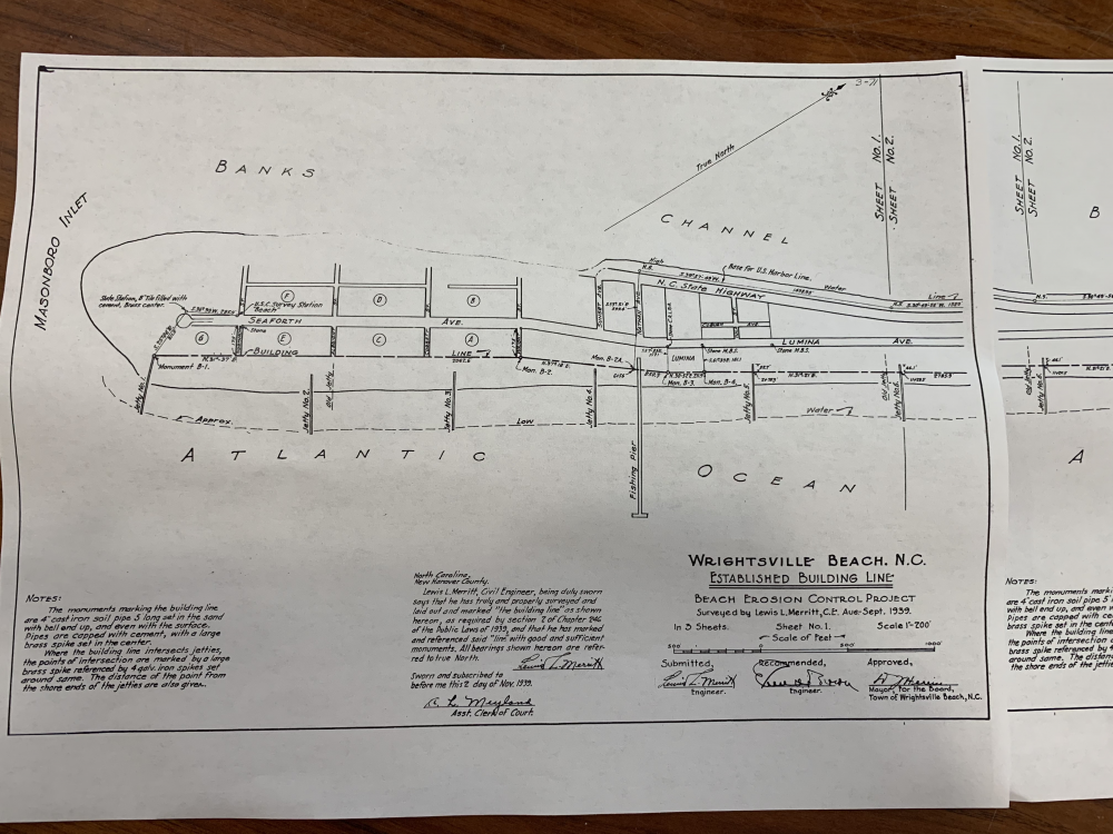 The 1939 line can be found on maps at the New Hanover County Register of Deeds (Port City Daily/Michael Praats)