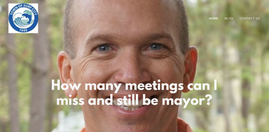 Early Monday the front page of the website showed a photograph of Shugarts -- the same used on Shugarts’ Facebook campaign page. By Monday evening the photograph had been removed.