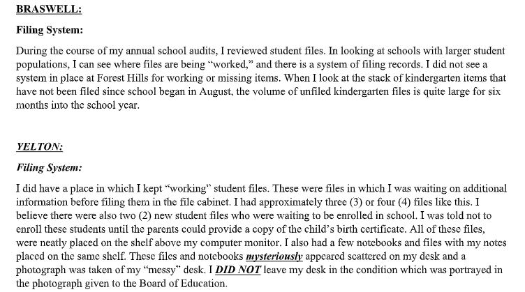 Yelton was ultimately able to respond to an audit, performed on her workplace without her knowledge, but not before she was questioned about it by then-Deputy Superintendent Dr. Rick Holliday. (Port City Daily photo / File)
