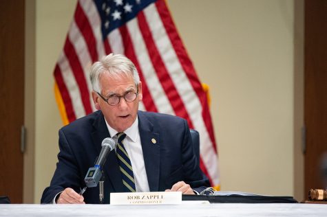 New Hanover County Commissioner Rob Zapple said the process has lacked transparency, ignored input from the medical community, and risked losing local control "of an enormously valuable asset." (Port City Daily photo/Mark Darrough)