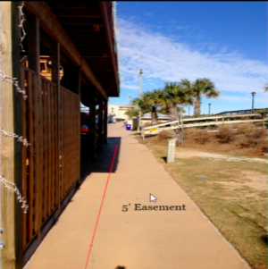 It was suggested the town try and obtain a 5-foot easement from the property owners but that did not happen (Port City Daily/Carolina Beach)