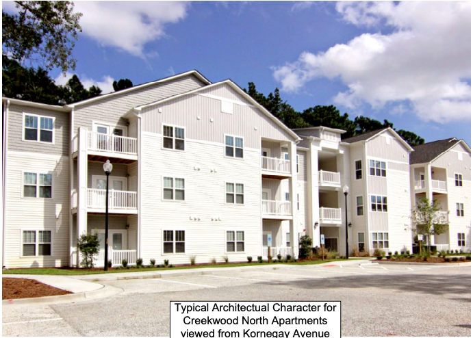 Plans for apartments in the Creekwood North subdivision have been submitted to the Planning Commission (Port City Daily/Courtesy City of Wilmington)