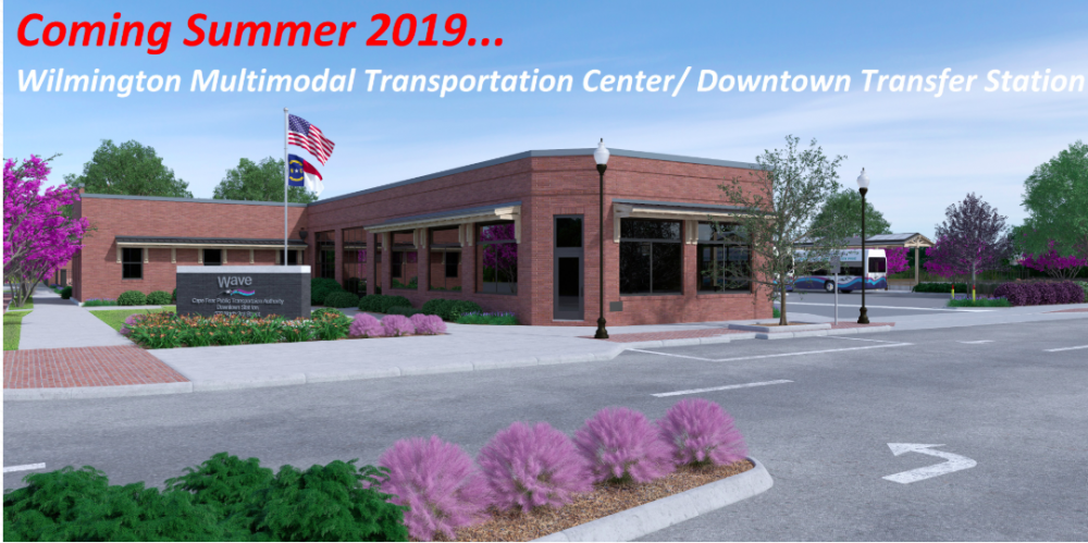 The Downtown Multimodal Transportation Facility will be located between 3rd and 4th Streets (Port City Daily/Courtesy Wave Transit)