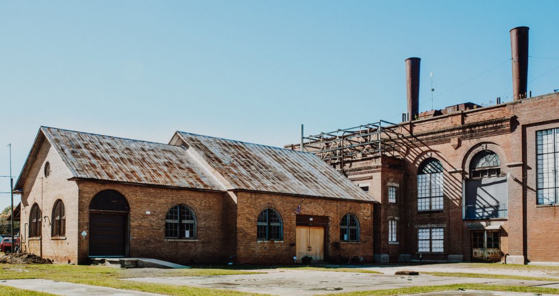 The Social House vodka distillery is a former power plant in Kinston, North Carolina. (Courtesy Social House)