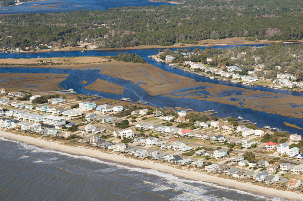 Lockwood Folly Inlet Navigation Channel shoaled after Hurricane Dorian, leading to navigation issues between Holden Beach and Oak Island. (Port City Daily photo/Mark Darrough)