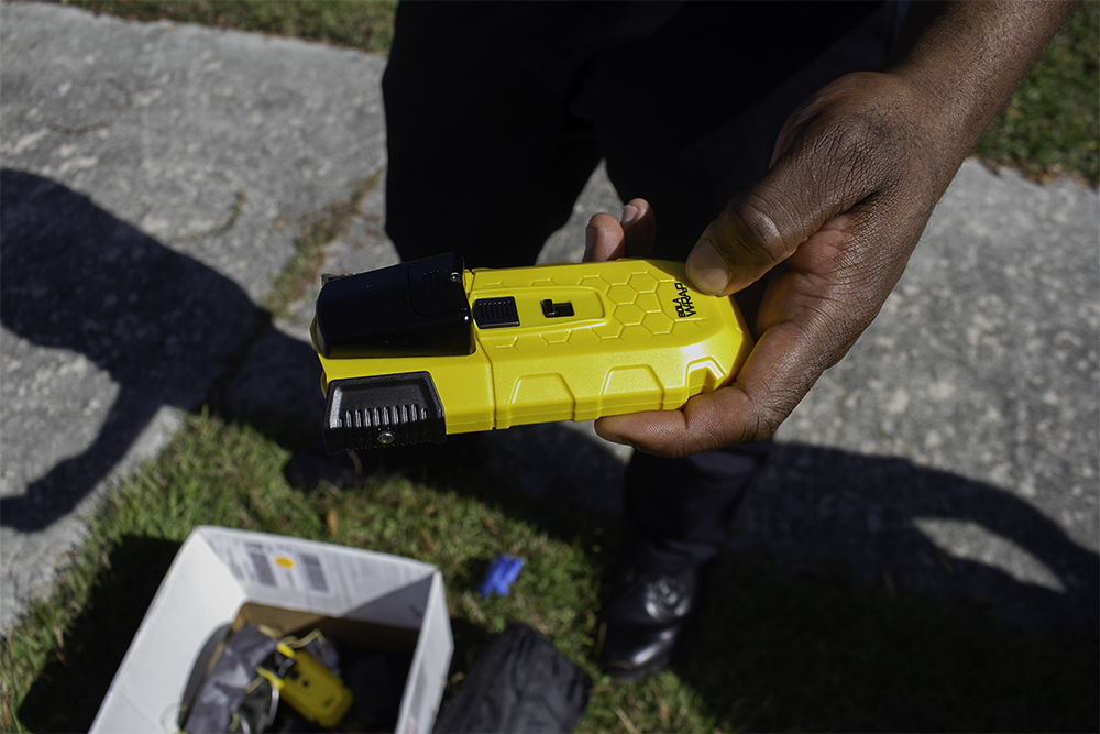 Each BolaWrap device costs about $1,000. (Port City Daily photo/Johanna Ferebee)