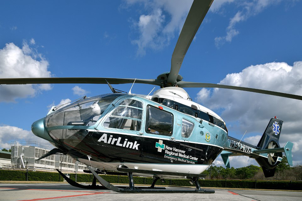 An AirLink aircraft will now remain stationed and available for emergency service on a 24/7 basis at Novant Health Brunswick Medical Center in Bolivia. (Port City Daily photo/Courtesy AirLink)