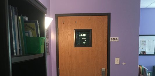 A seclusion room used inside a charter school in New Hanover County. (Port City Daily photo/File)