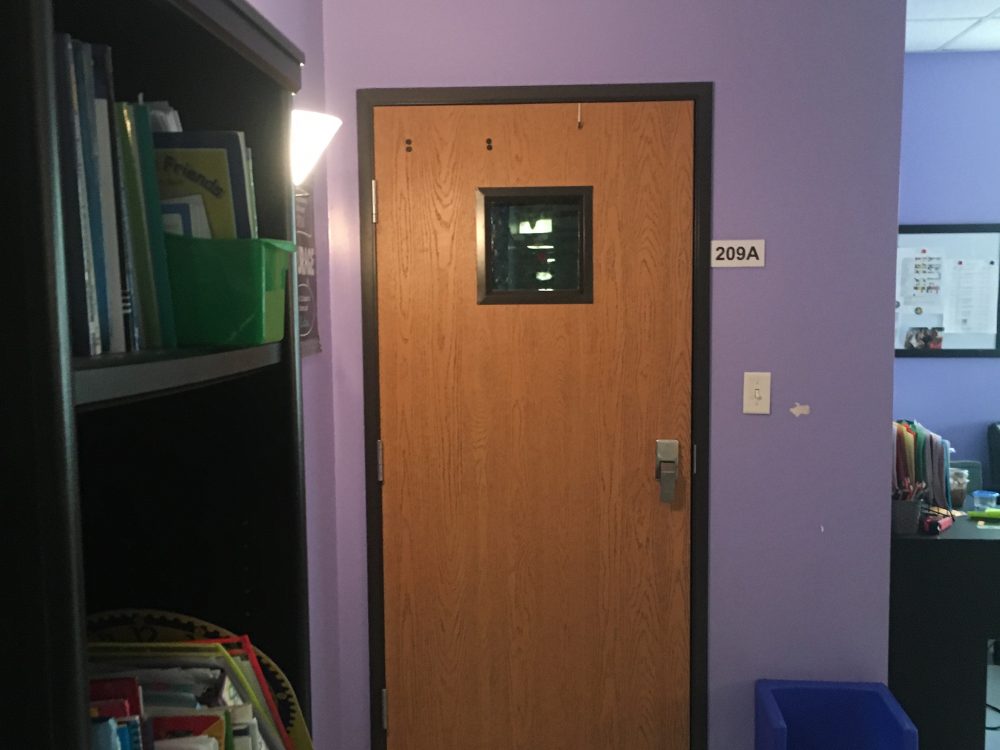 A seclusion room used inside a charter school in New Hanover County. (Port City Daily photo/File)