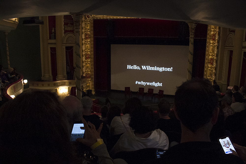 Participant launched its "Why We Fight" campaign at a screening of "Dark Waters" at Thalian Hall in Wilmington Tuesday. Next stop Wednesday, the team will host a screening in Raleigh. (Port City Daily photo/Johanna F. Still)