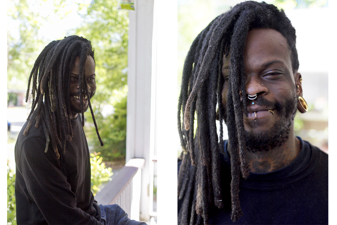 Tim Joyner, a piercer at Port City Tattoo, has been out of work and four weeks with no financial relief due to the coronavirus. (Port City Daily photo/Johanna F. Still)