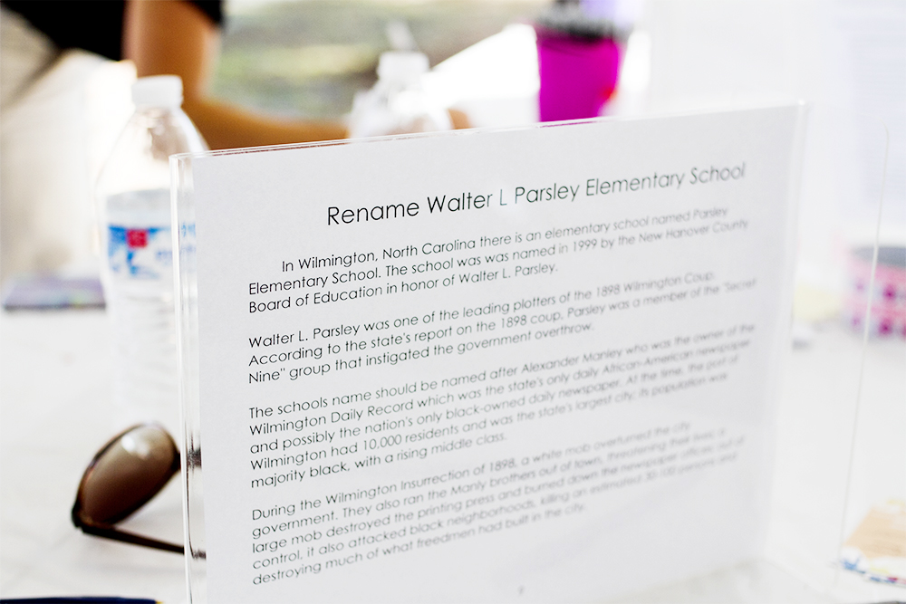 A June petition with nine recommendations includes the request to rename Walter L. Parsley Elementary School marks the first effort to rename the public school since it was named in 1999. (Port City Daily photo/Johanna F. Still)
